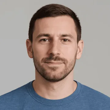 Smiling adult, illustrative photo