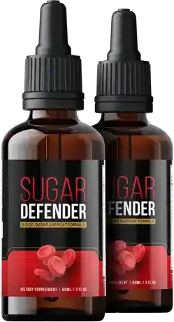 Two bottles of Sugar Defender Pro liquid drops